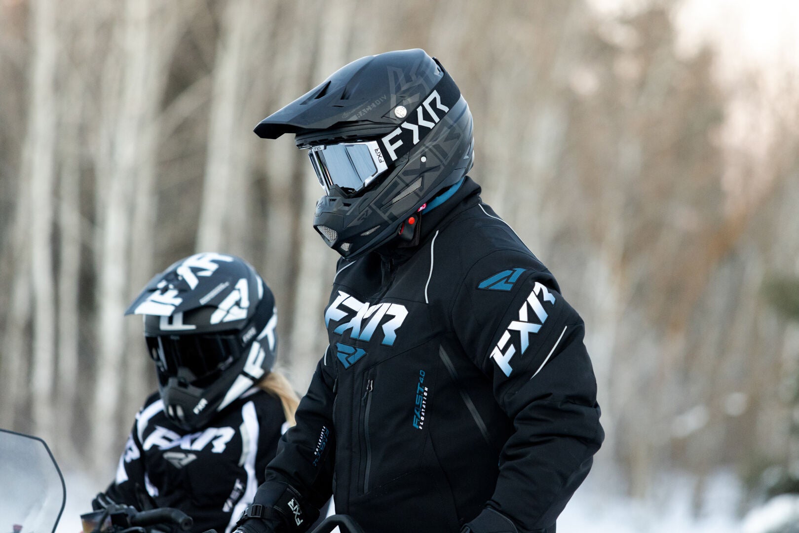 FXR Adrenaline 2-in-1 2023 Snowmobile Jacket black/blue 3XL Figure 4