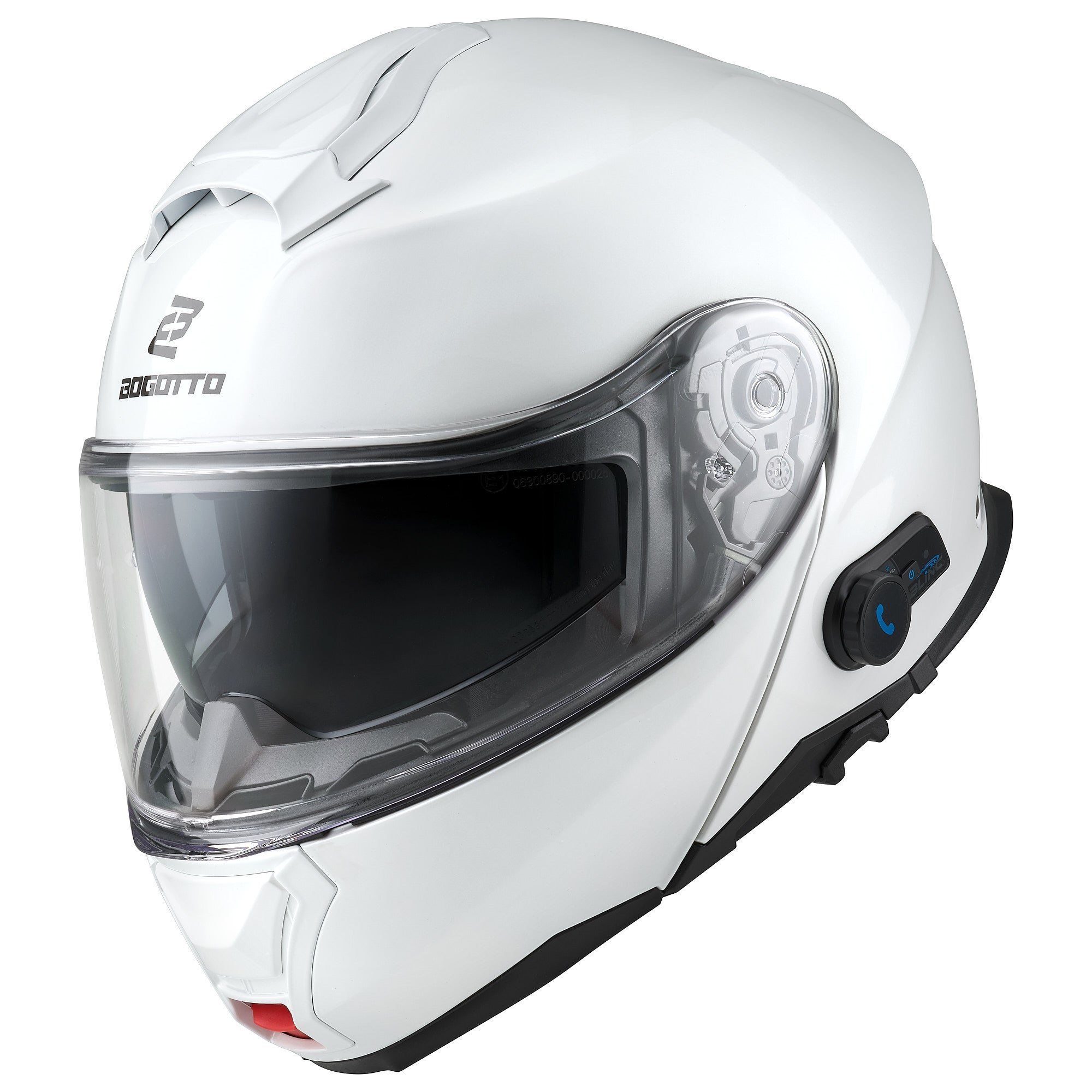 Bogotto H272 Bluetooth Αναδιπλούμενο κράνος άσπρο ΧΣ (53/54) Γράφημα 2