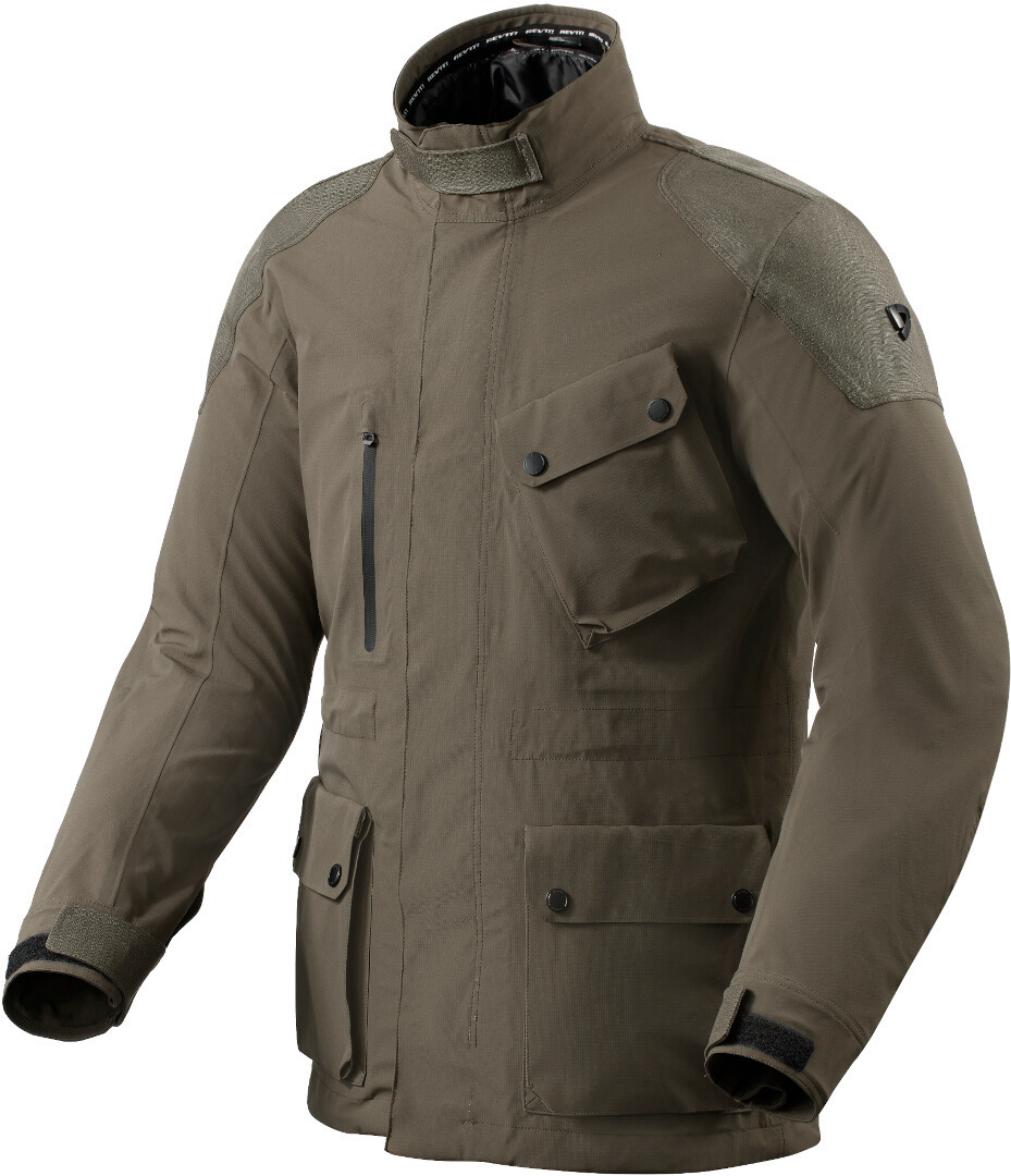 Revit Denver H2O Motorcykel textiljacka Mörk khaki S Figur 1