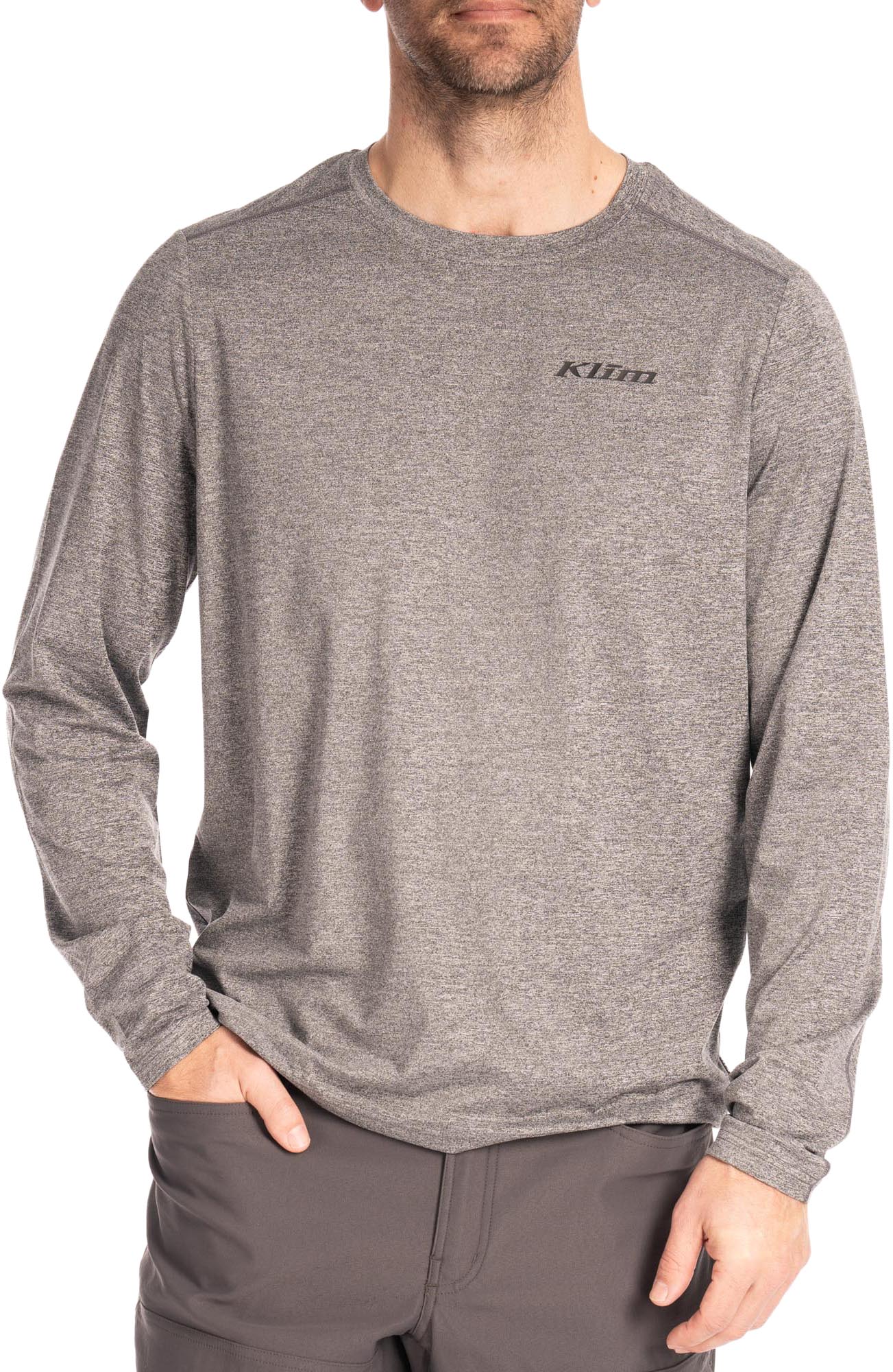 Klim Static Peak Langarmshirt grau 2XL Abbildung 1