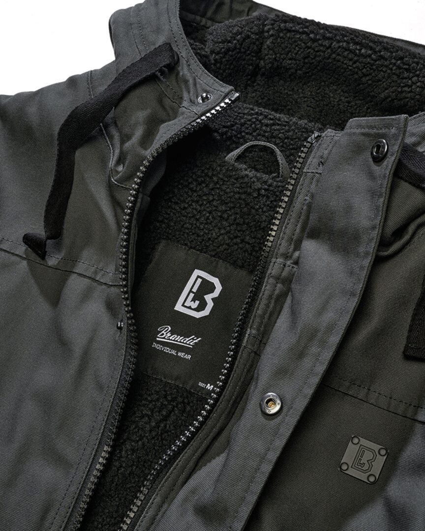 Brandit Essential Canvas Textile Jacket anthracite XL Figure 5
