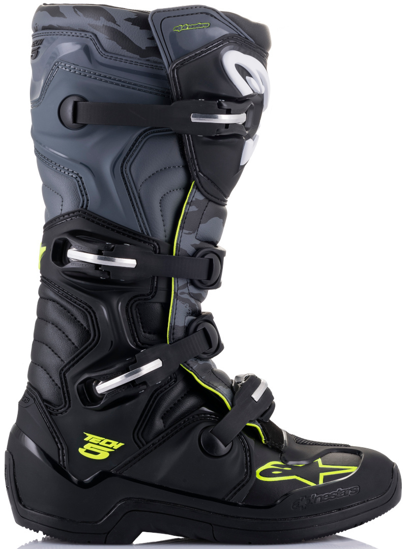 Alpinestars Tech 5 Motocross støvler sort/grå/gul 6 (39) Figur 5