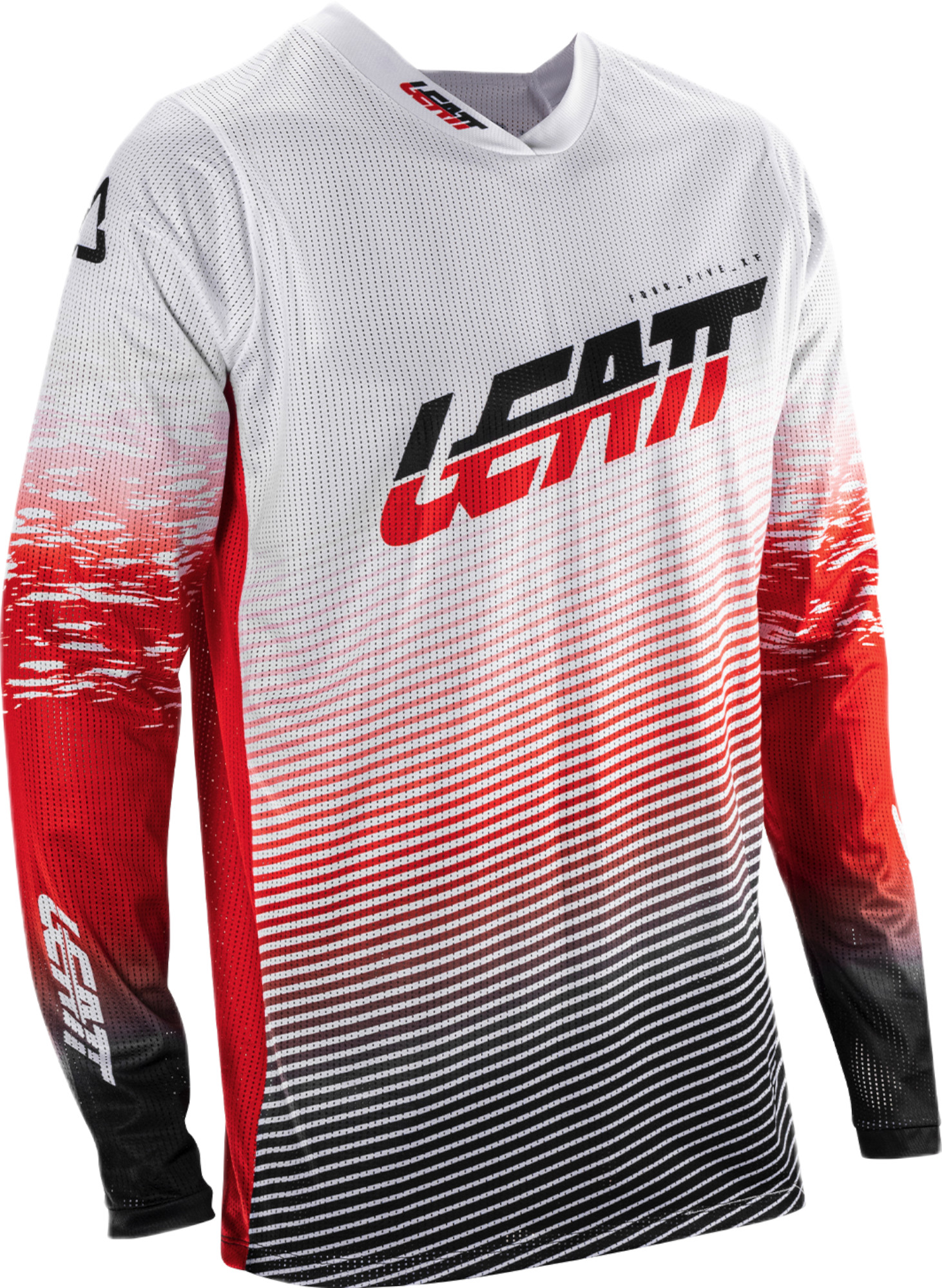 Leatt Moto 4.5 X-Flow V26 Motocross tröja vit/röd/svart S Figur 1