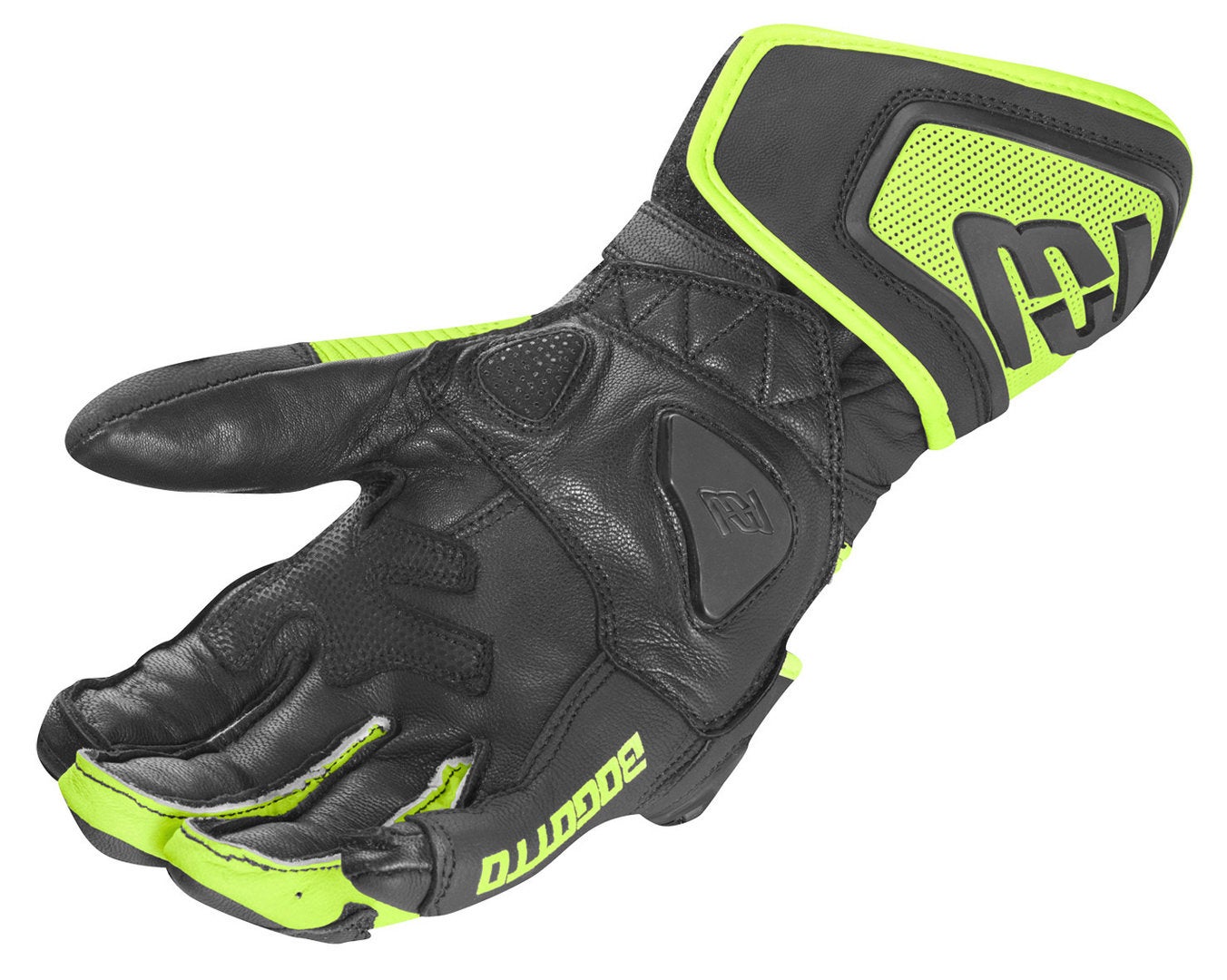 Bogotto Veloce Motorcykel handsker sort/neon S Figur 4