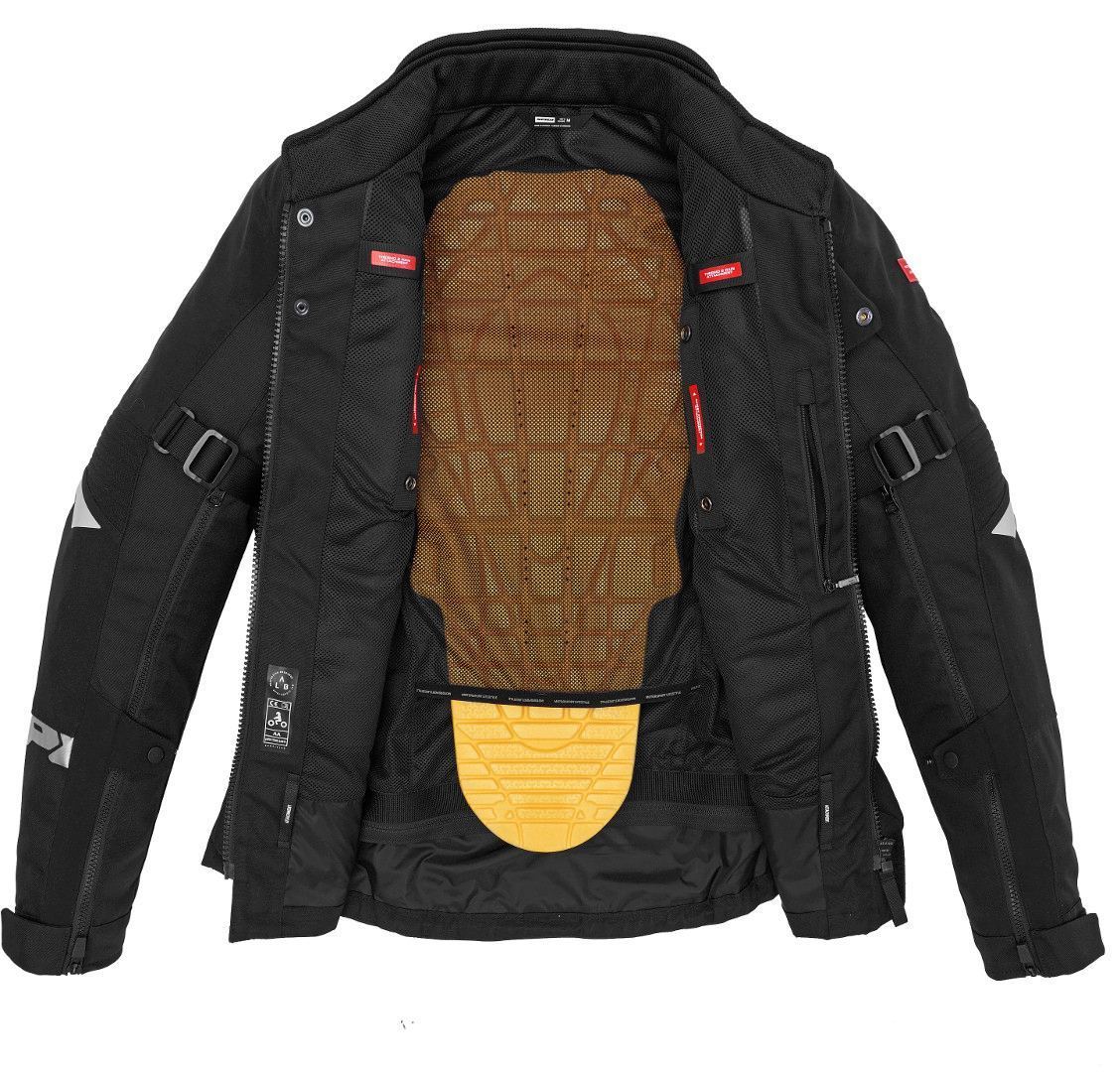 Spidi H2Out Allroad 오토바이 섬유 재킷 검정/회색 XL 그림 6