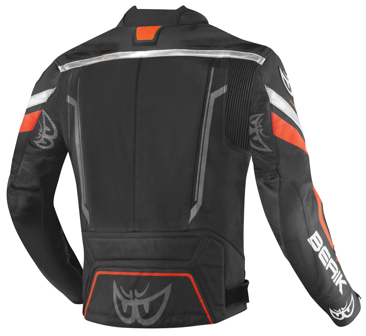 Berik Absolute Race Blouson de moto en cuir Noir/Rouge néon 60 Figure 2