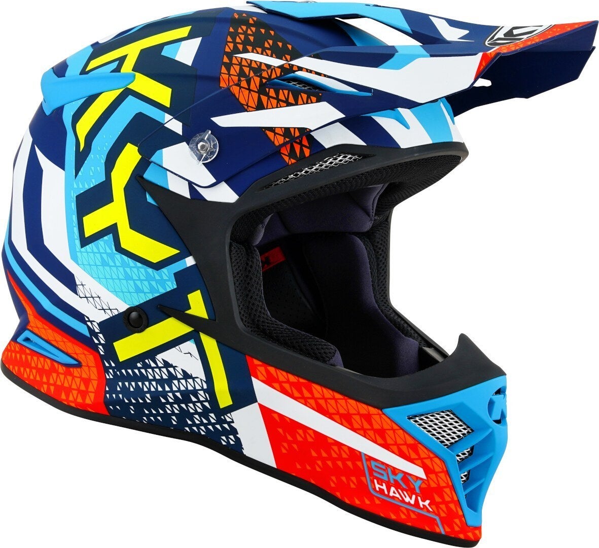 KYT Skyhawk Hyperflow Casque de motocross bleu mat/rouge XL (61/62) Figure 7