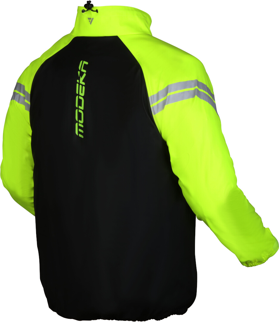 Modeka Flex Dry Motorcycle Rain Jacket black/yellow 5XL Figure 3
