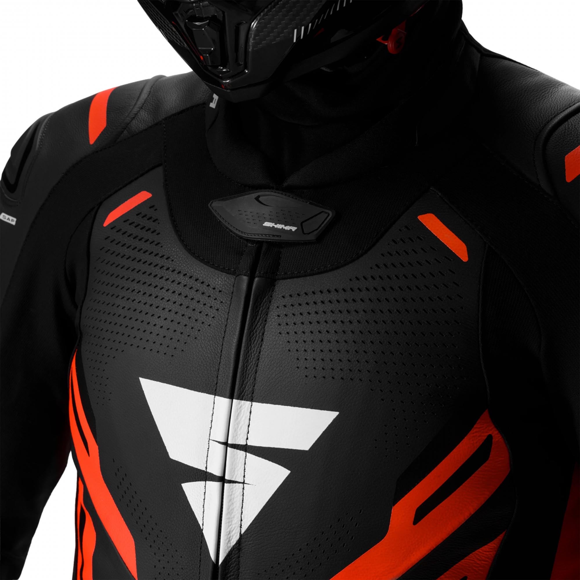 SHIMA Mission RS One Piece Motorcycle Leather Suit black/red 46 Figure 11