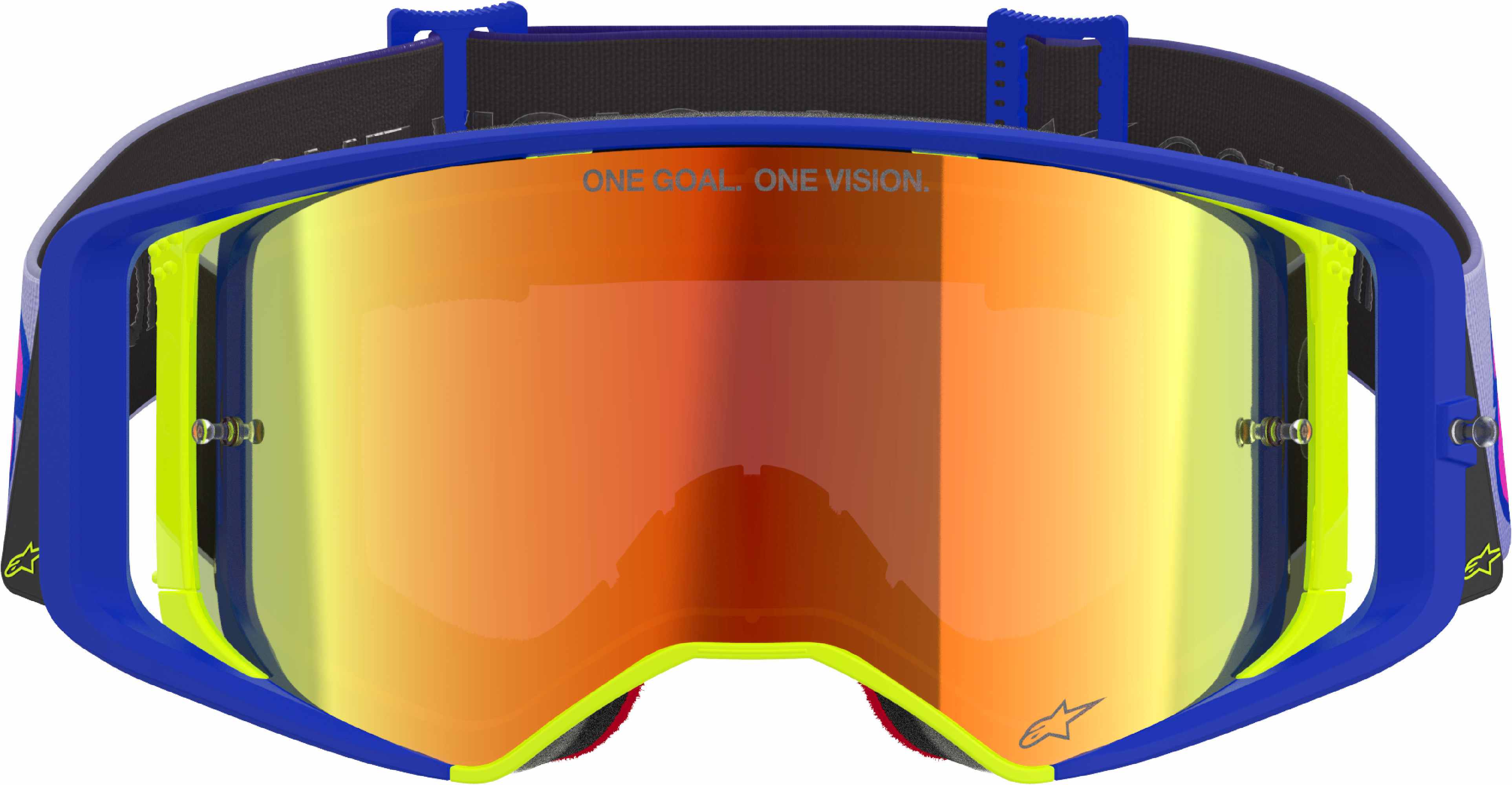 Alpinestars Supertech Vision Vista Ochelari de motocross Albastru/galben Figura 3