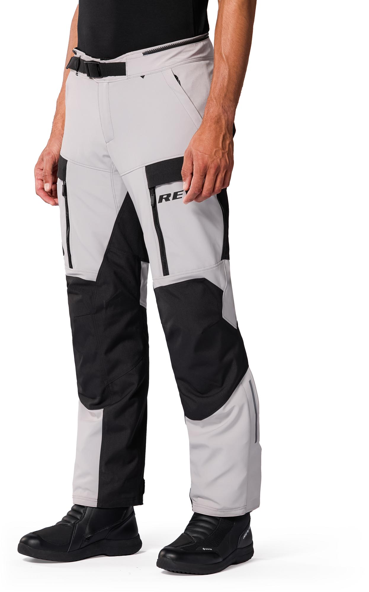Revit Offtrack 3 H2O Pantalon textile de moto imperméable argent/noir M court Figure 7