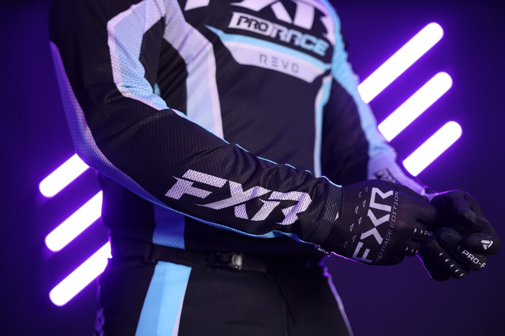 FXR Revo 2025 Tricou de motocross mov/albastru XXL Figura 3
