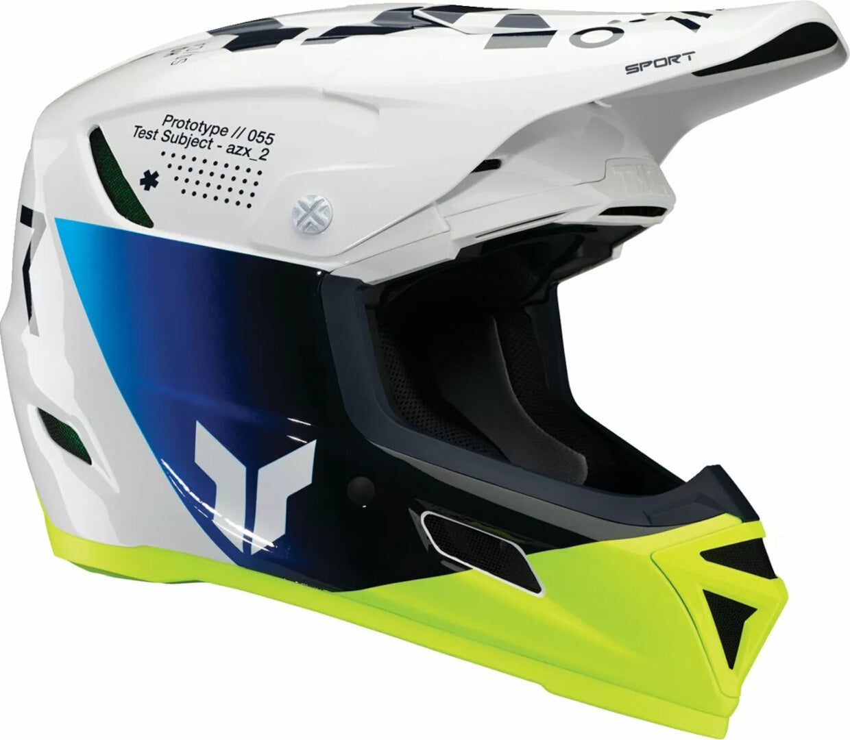 Thor Reflex Strike Casque de motocross Blanc/Bleu/Néon M (57/58) Figure 1