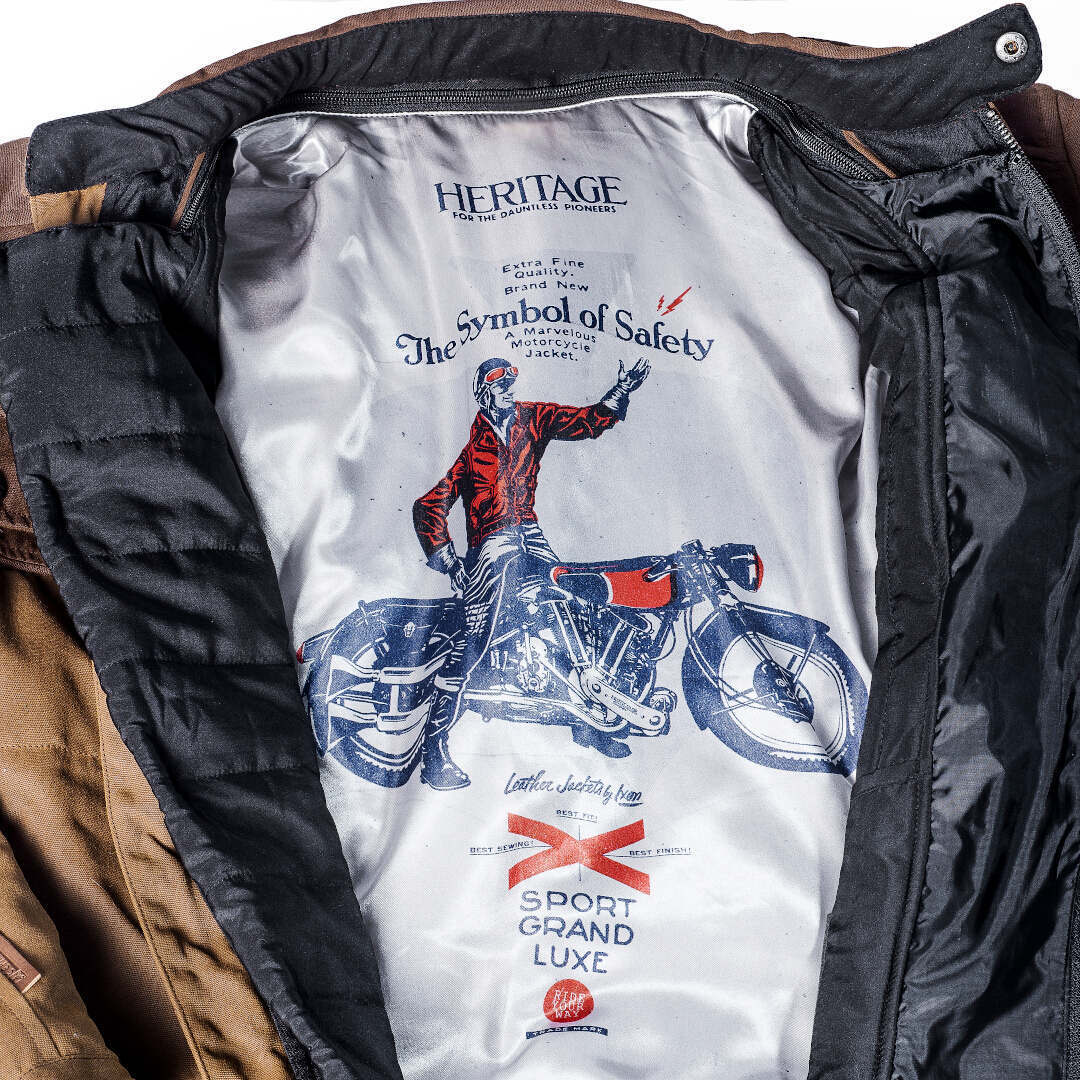 Ixon Borough Motorcycle Textile Jacket brown L Figure 2