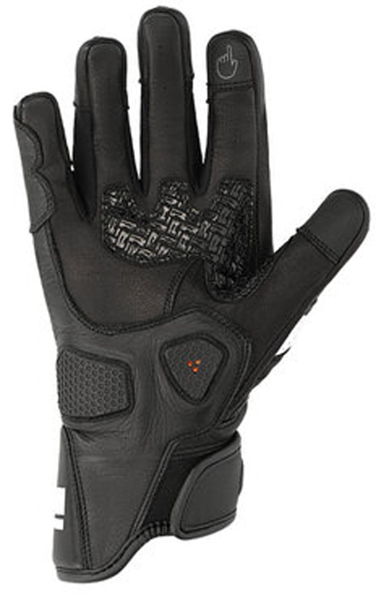 Richa Stradale Stealth perforerede motorcykelhandsker Sort/hvid S Figur 2