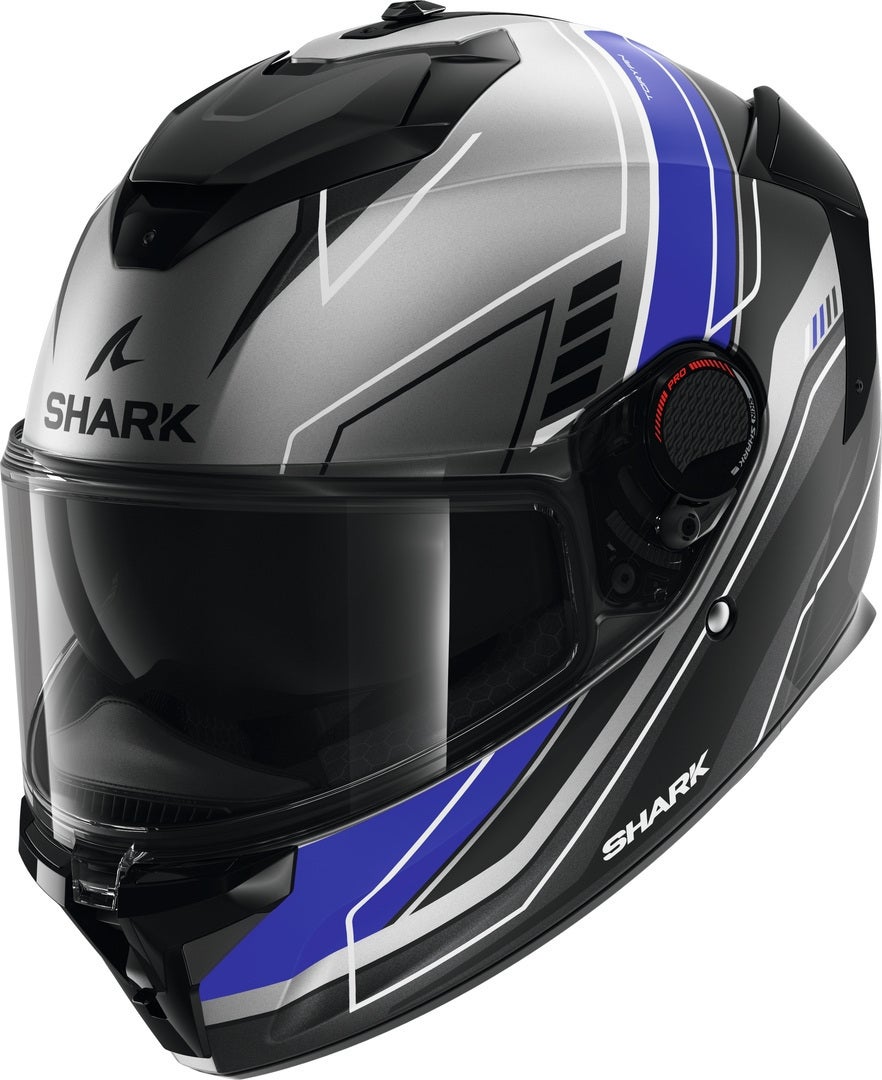 Shark Spartan GT Pro Toryan Hjelm sort mat/grå/blå M (57/58) Figur 1
