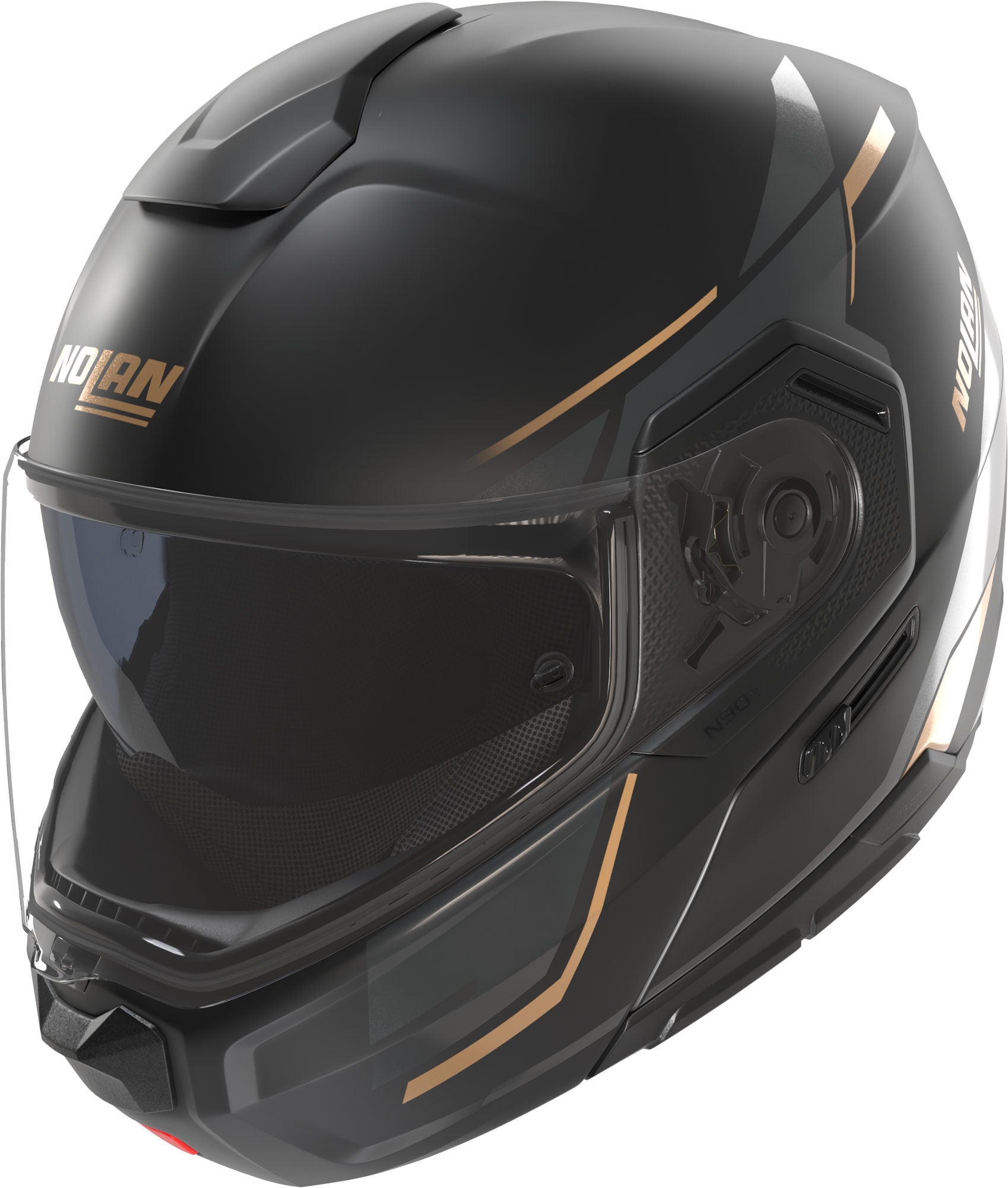 Nolan N90-3 06 Sincrono Hjelm Sort/guld M (58) Figur 1
