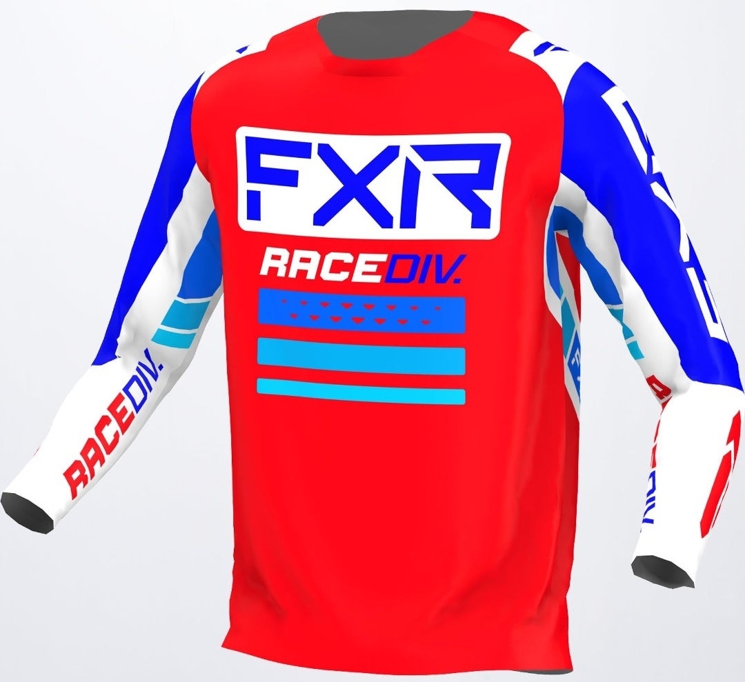 FXR Clutch Pro Motocross Jersey blå/rød S Figur 1