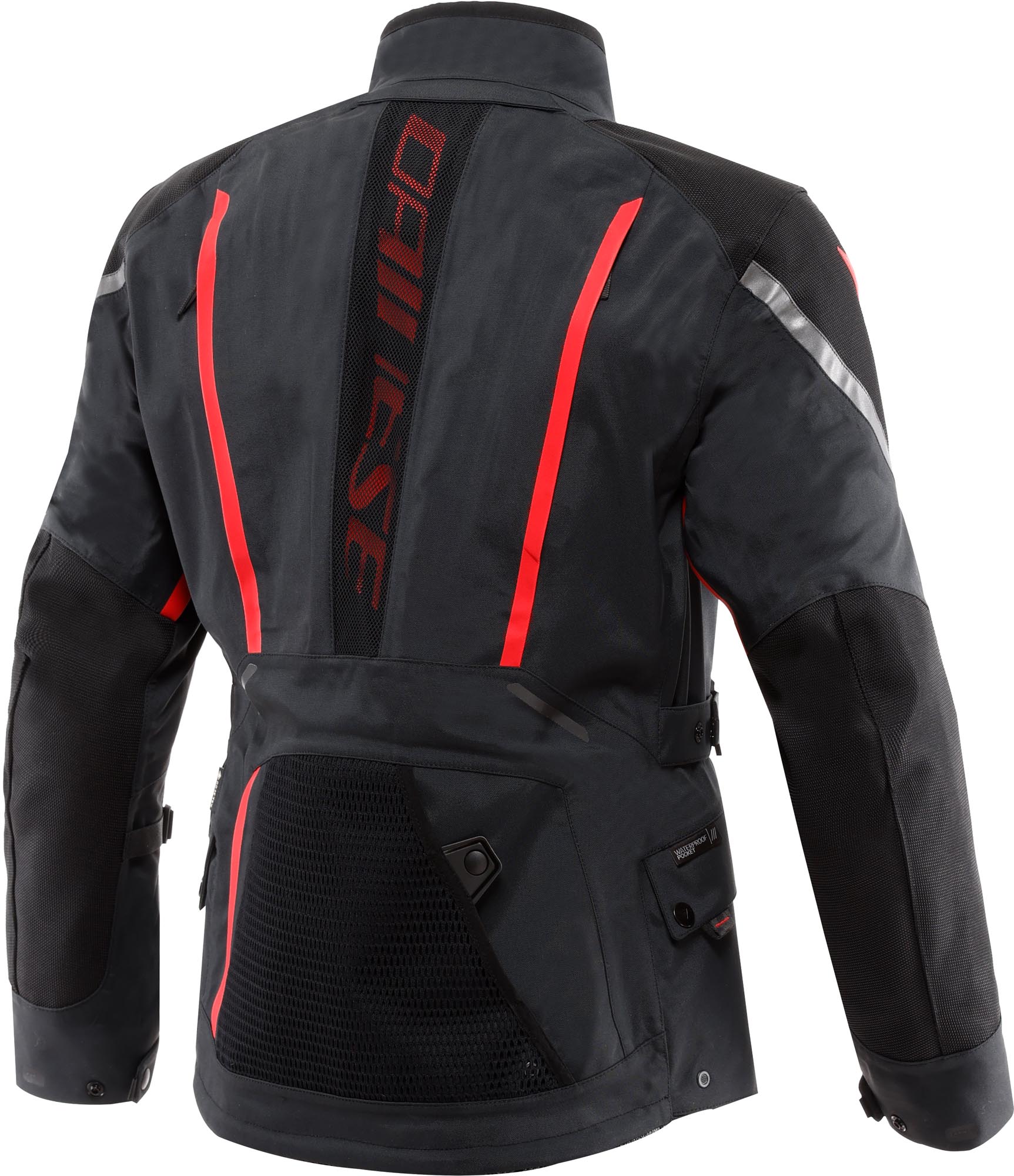 Dainese Super Expedition Gore-Tex 방수 오토바이 섬유 재킷 검정/빨강 62 그림 2