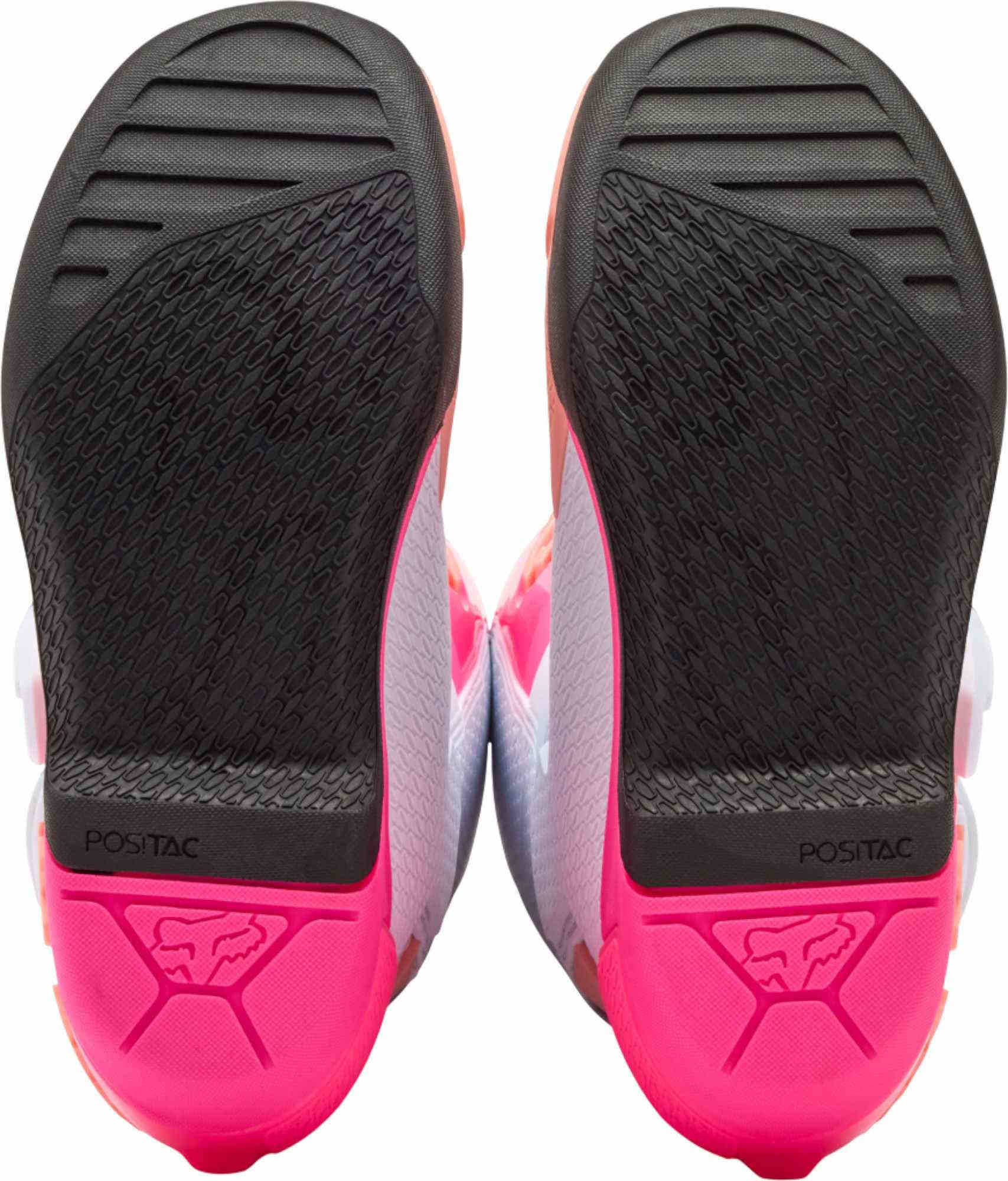 FOX W Comp Bottes de motocross pour femmes Blanc/Rose 6 Figure 5