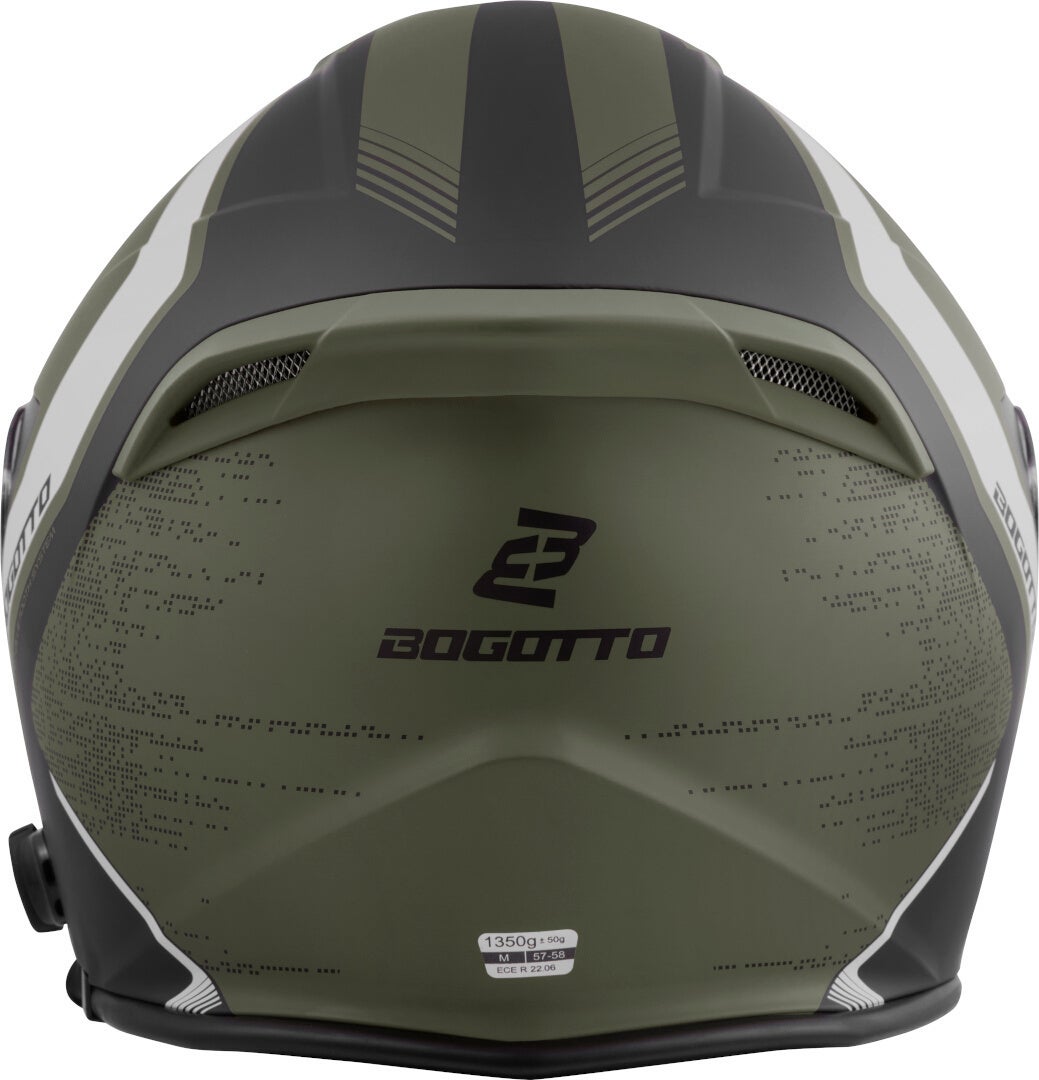 Bogotto H586 BT Illus Casca cu reacție Bluetooth Negru mat/verde S Figura 4