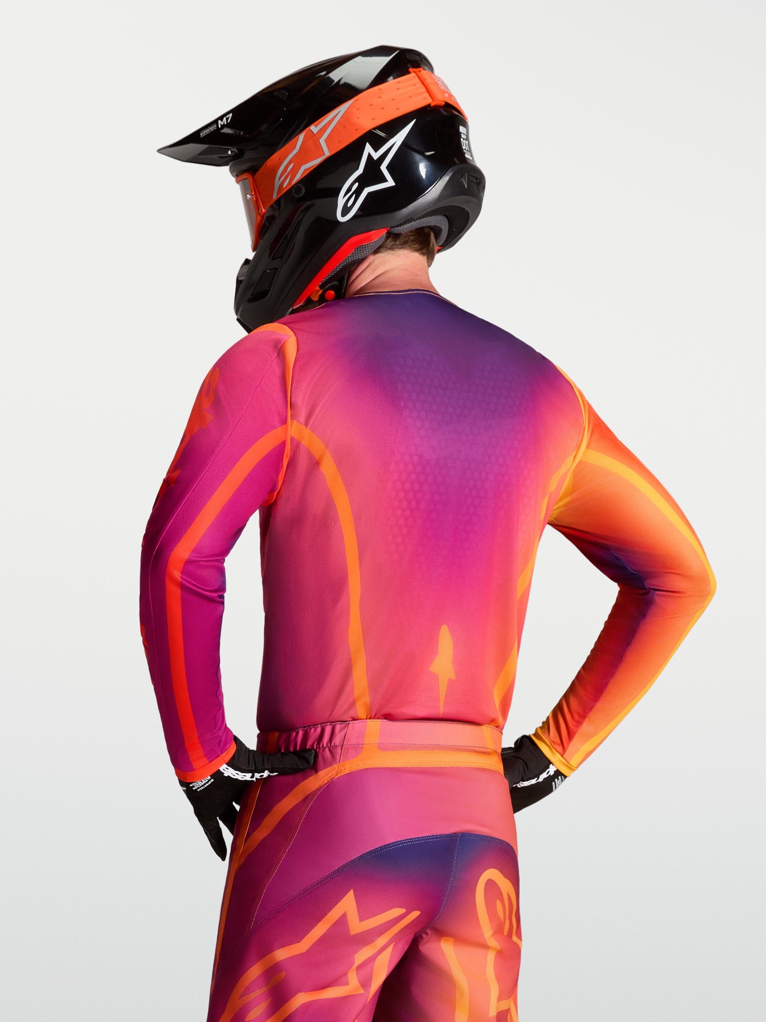 Alpinestars Fluid Kepler Maillot Motocross violet/orange S Figure 9