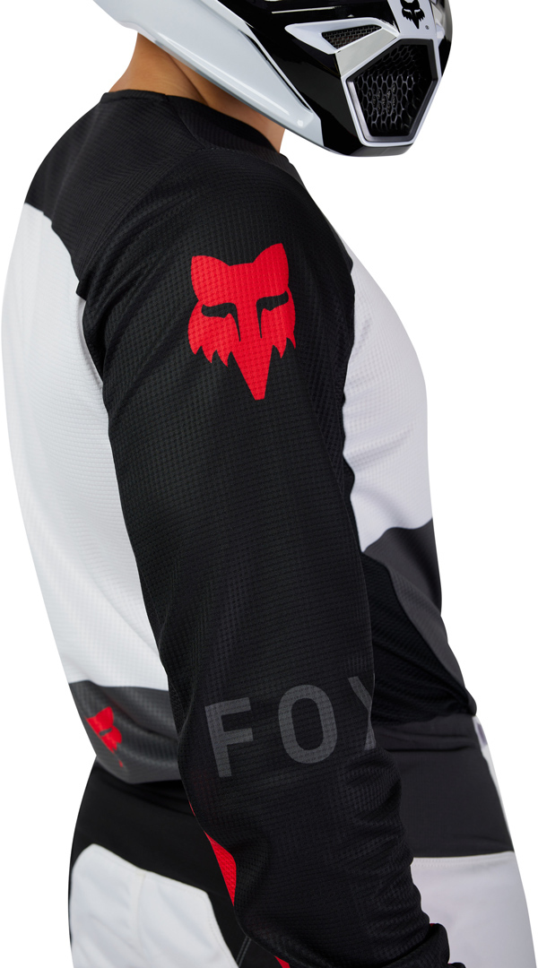 FOX 180 Flow Motocross Jersey weiß/rot L Abbildung 4