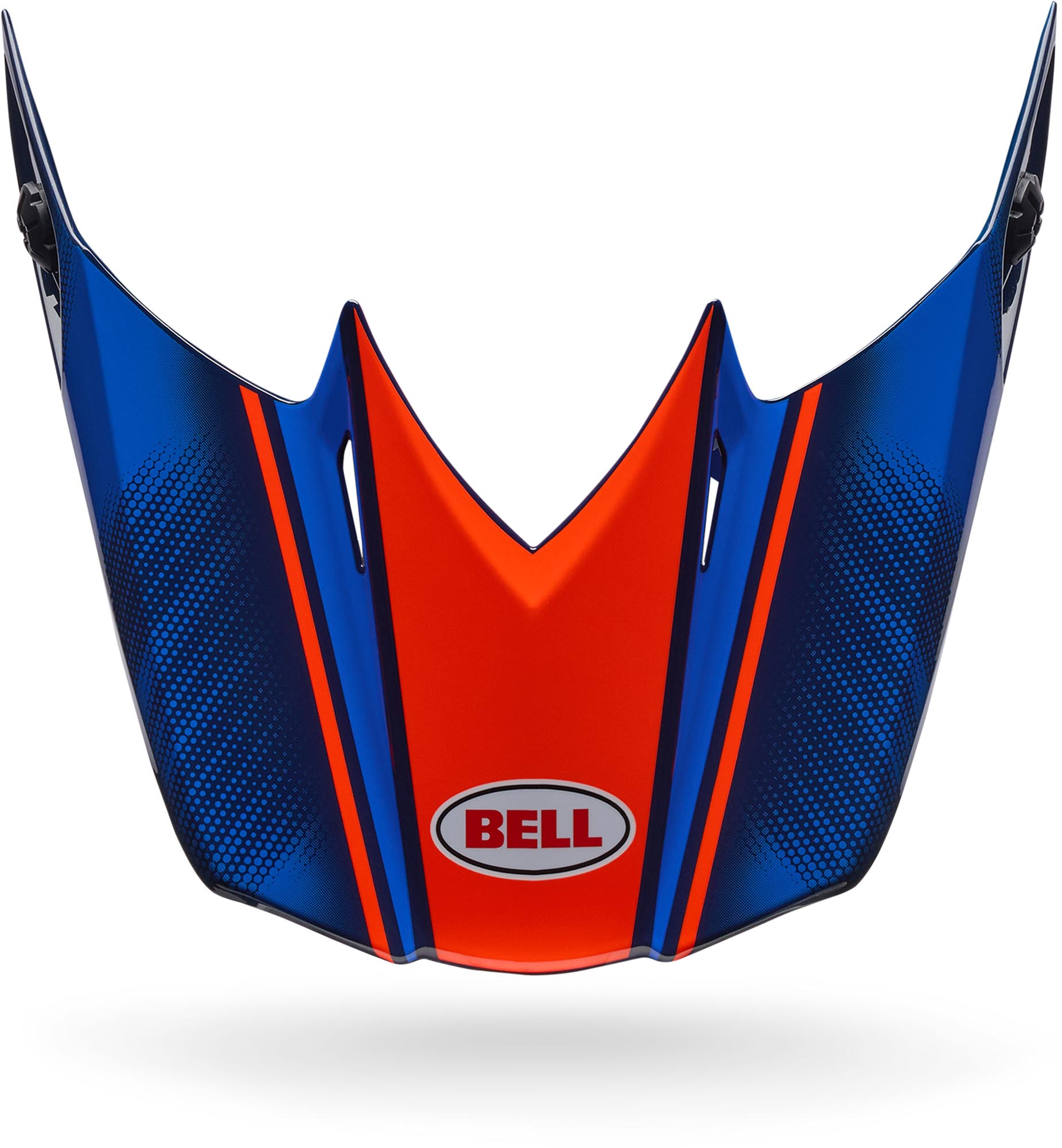 Bell MX-10 MIPS Speedway Graphic 青年头盔峰 蓝色 图1
