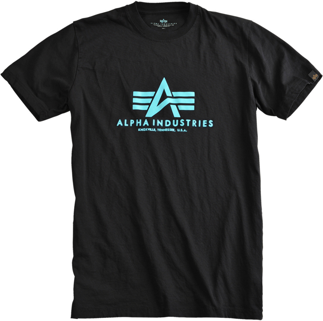 Alpha Industries Basic T-Shirt schwarz/blau XL Abbildung 1