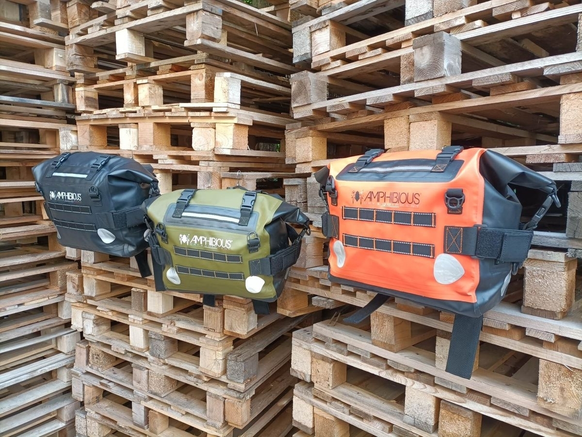 Amphibious Motobag II 2024 Set de genți laterale impermeabile verde Figura 5