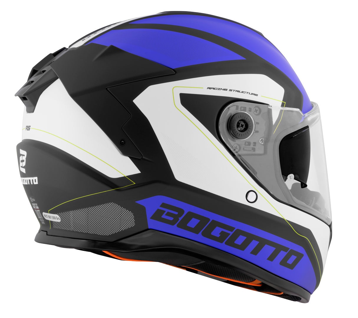 Bogotto FF122 BGT Helm blau/weiß XL Abbildung 3