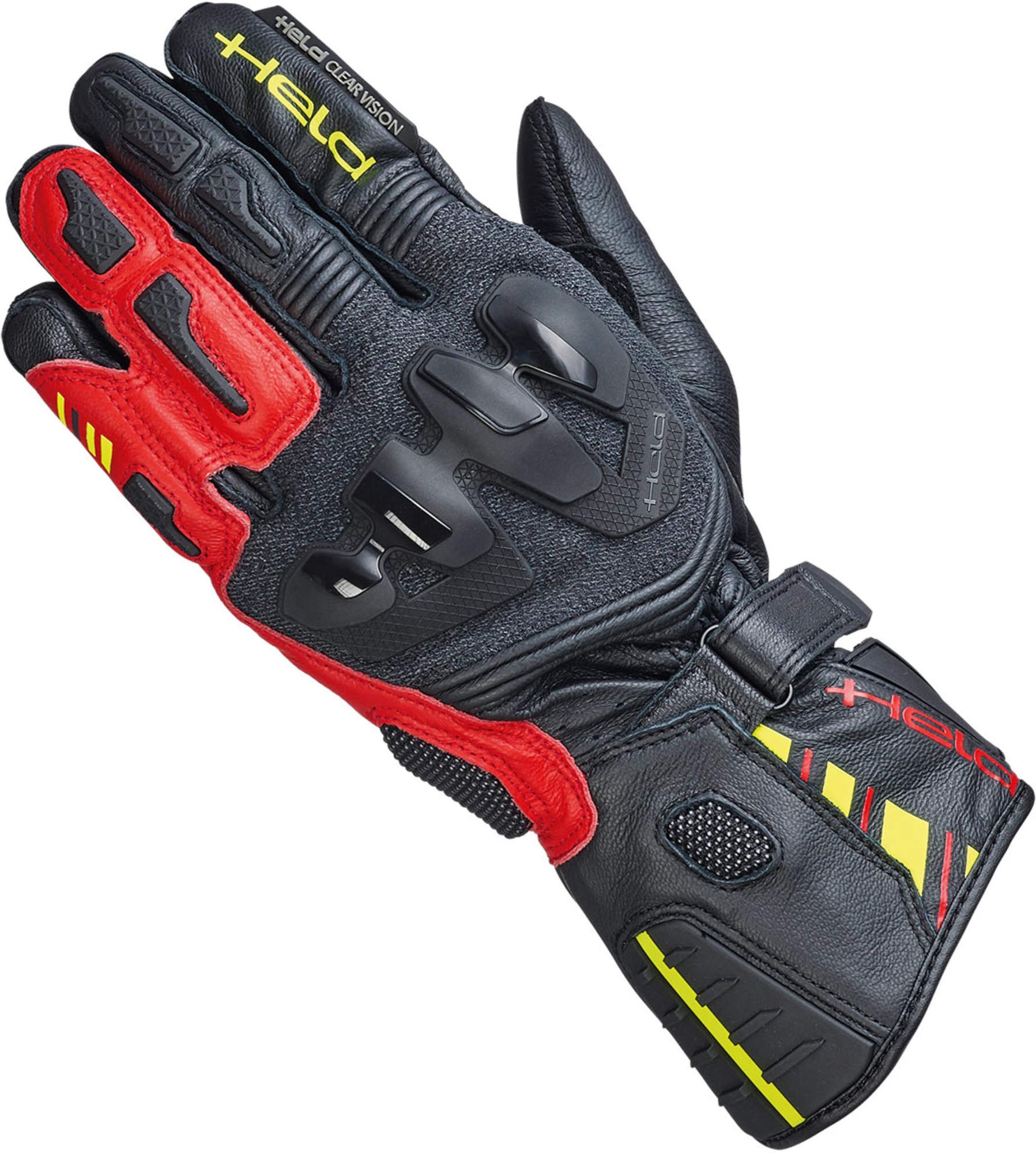 Held Evo-Thrux 3 Motorcykelhandsker sort/hvid/rød 8 Figur 1