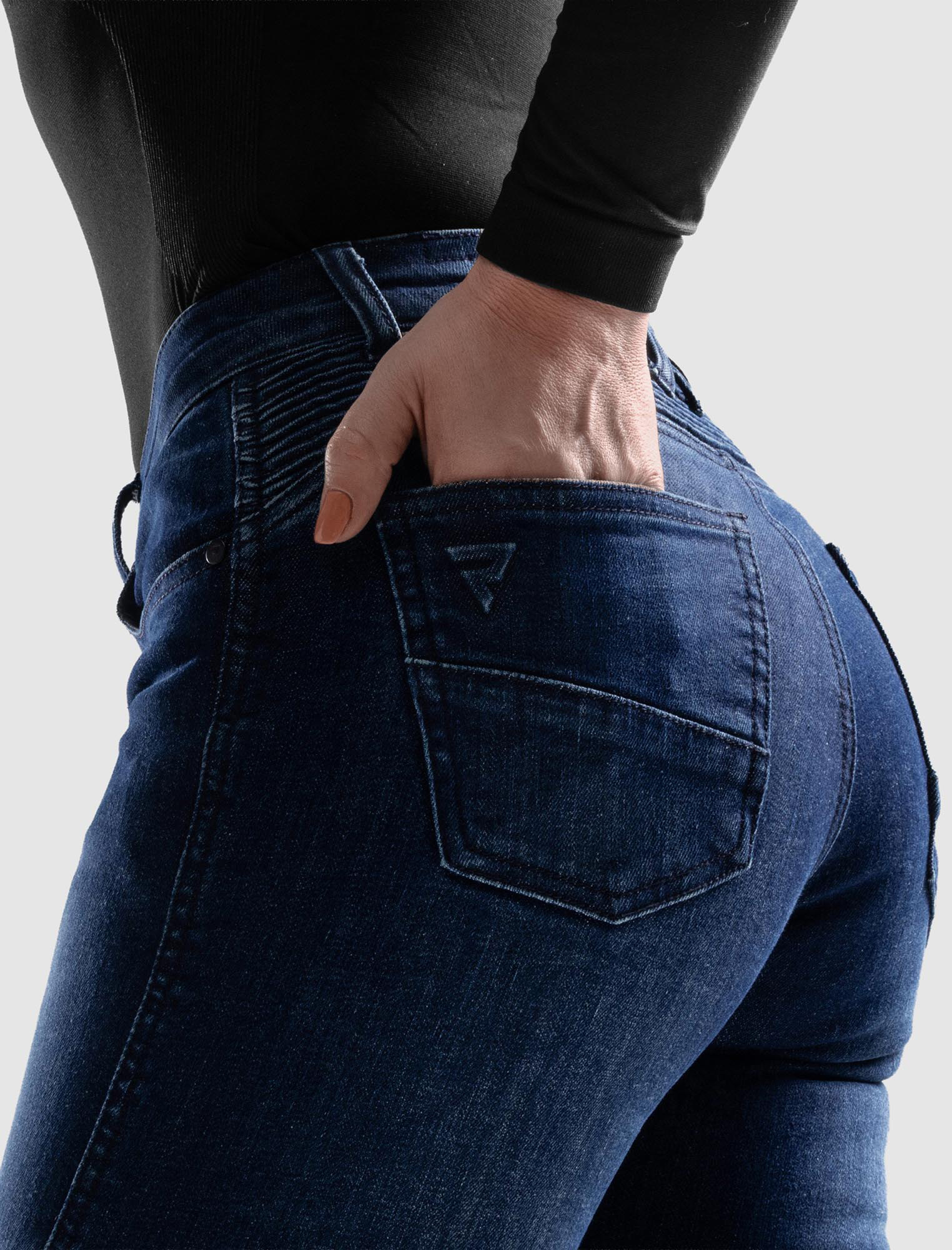 Rebelhorn Agness 2 Damjeans för motorcykel Blått urvattnat 28/30 Figur 9