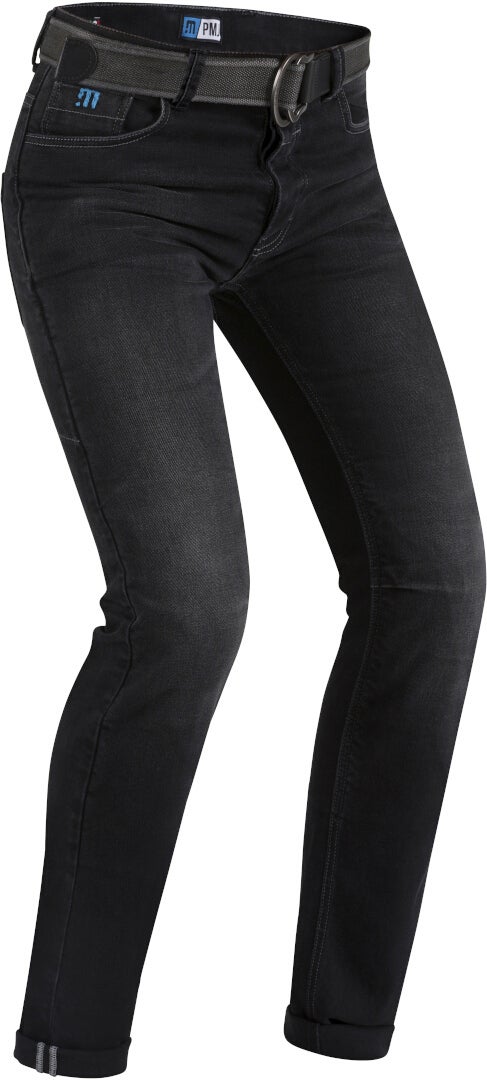 PMJ Caféracer Motorcykel Jeans Sort vask 44 Figur 1
