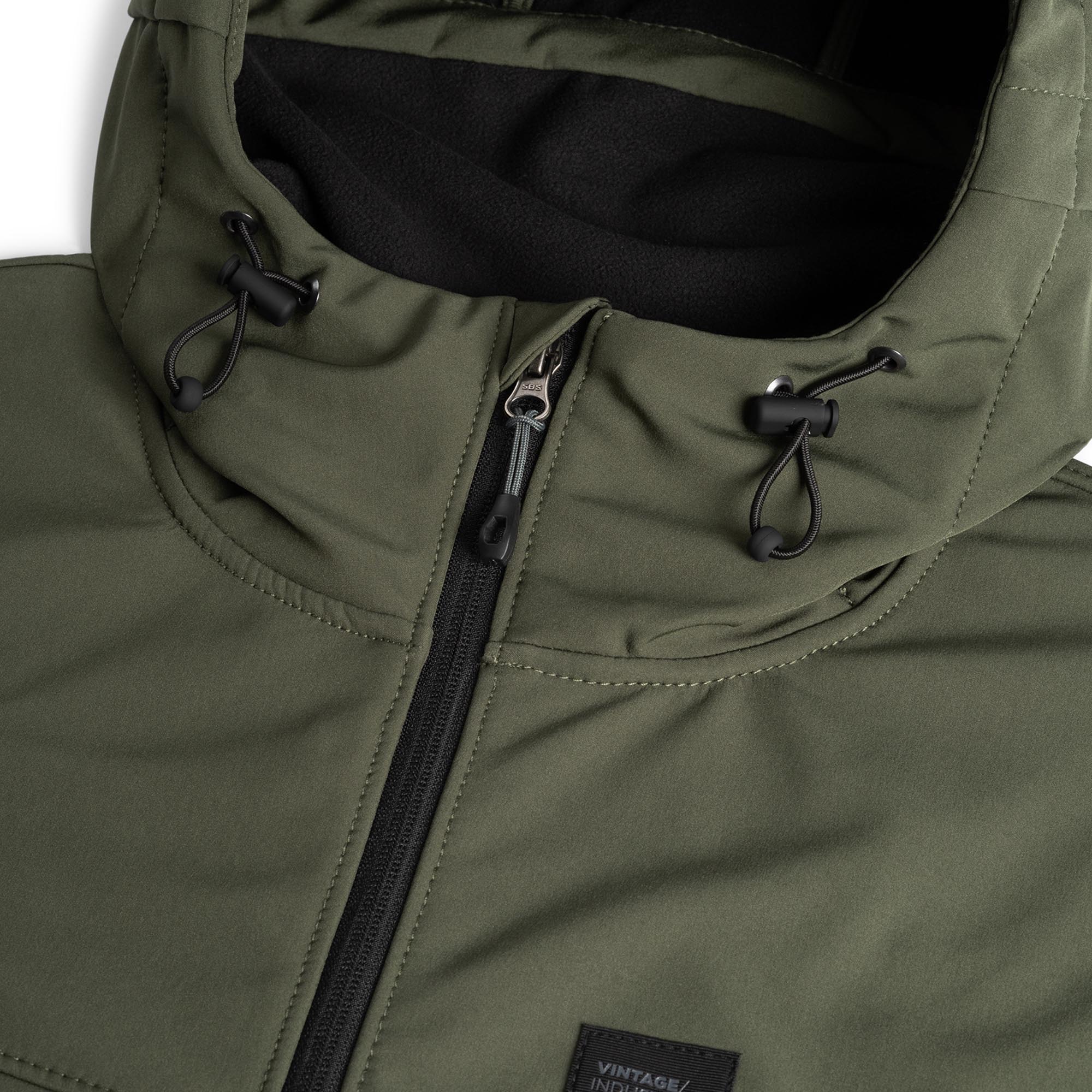 Vintage Industries Alford Softshell ジャケット オリーブ M 図4