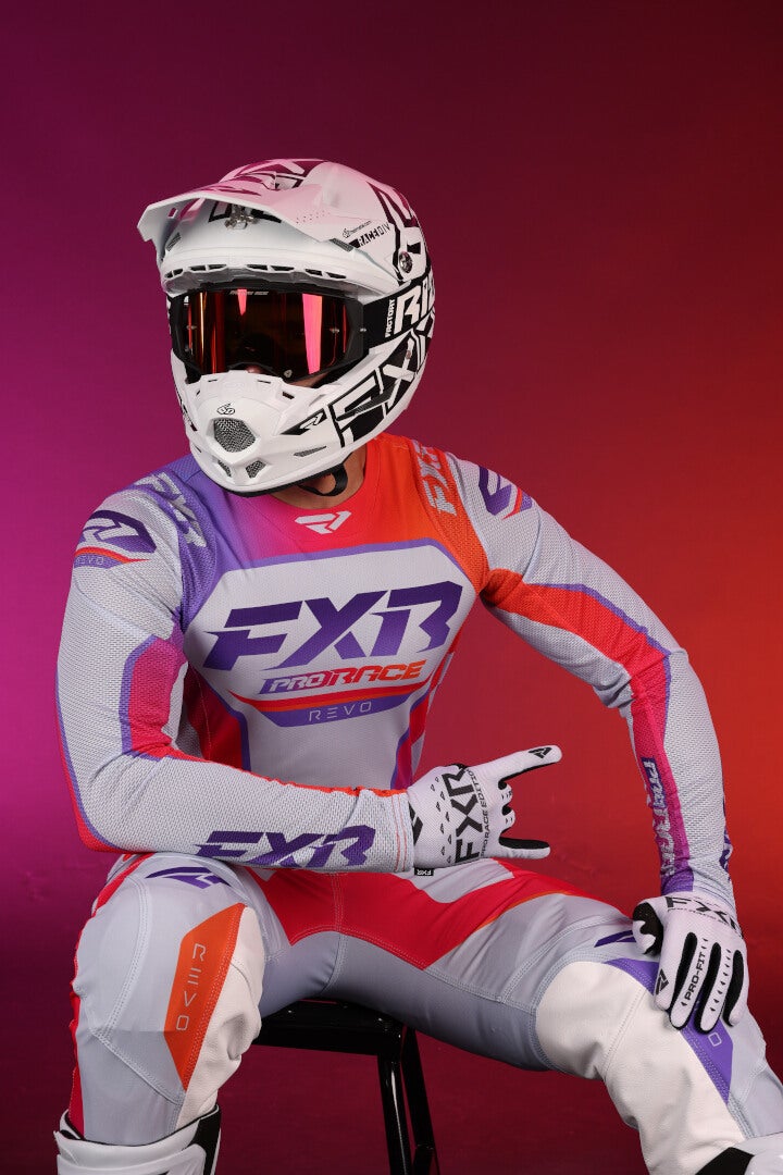FXR Revo 2025 Pantalons de motocross orange/violet 30 Figure 3