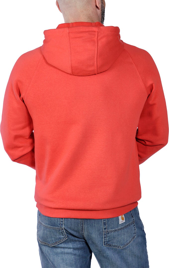 Carhartt Lightweight Logo Graphic Capuche Rouge L Figure 4