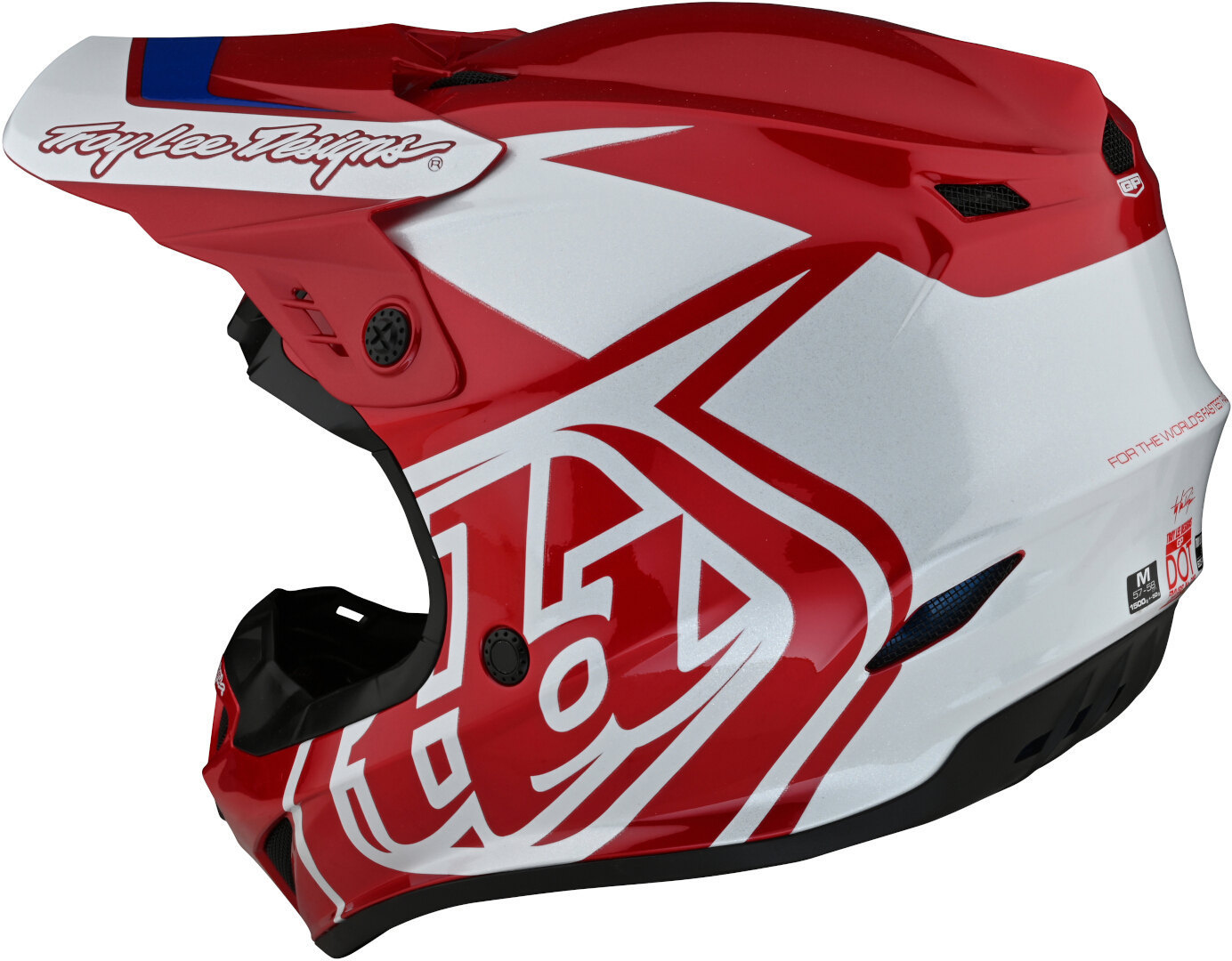Troy Lee Designs GP Overload Motorcross helm rood/wit XL Figuur 7