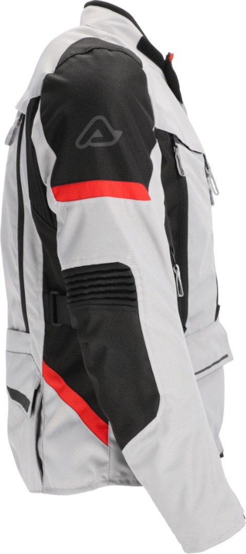 Acerbis X-Rover Waterproof Ladies Motorcycle Textile Jacket grey/red S Figure 3