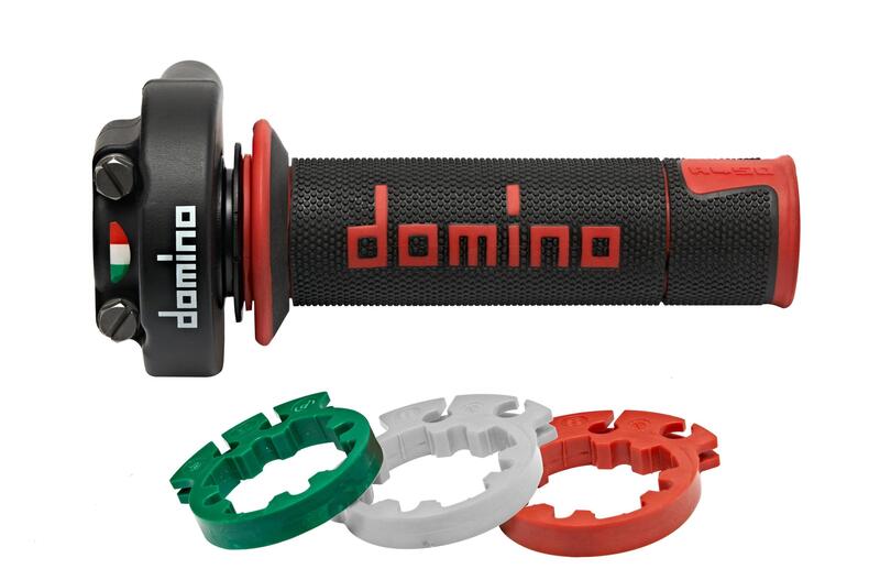 Dominobrickor Gasreglage med kort slaglängd XM2 med A450-grepp - svart/röd Figur 1