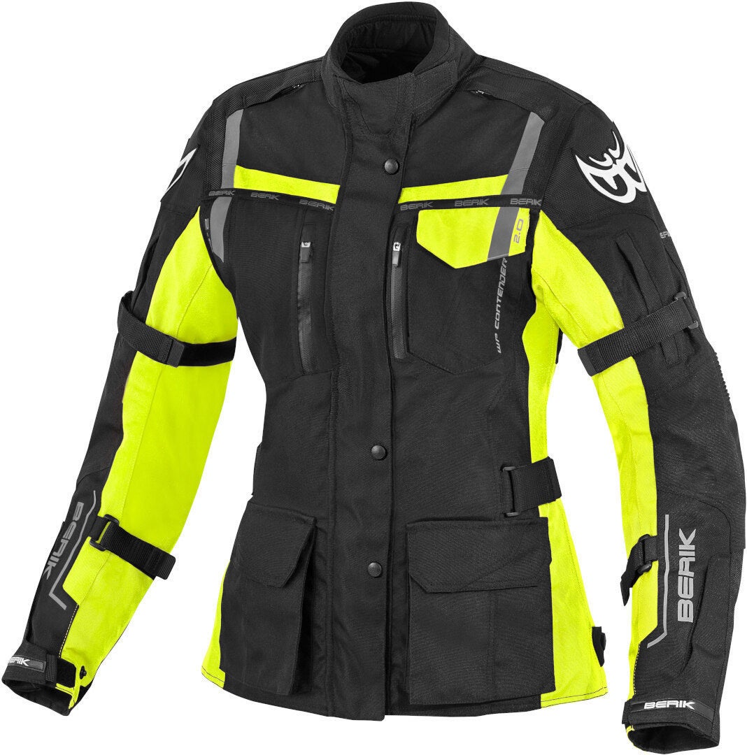 Berik Torino imperméable dames moto textile veste noir/jaune 46 Figure 1