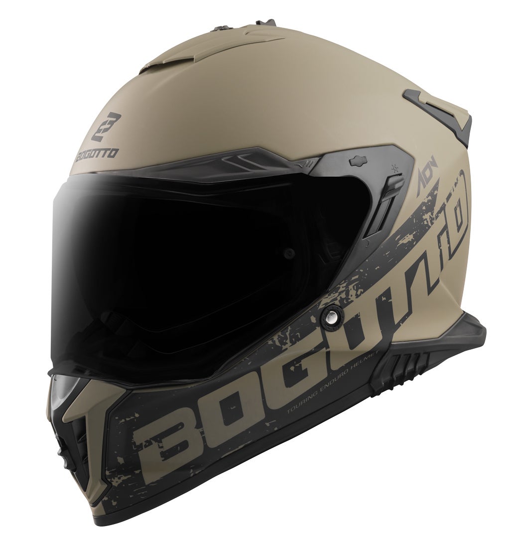 Bogotto FG-601 Duo Enduro hjelm i glasfiber Brun Matt XL Figur 4