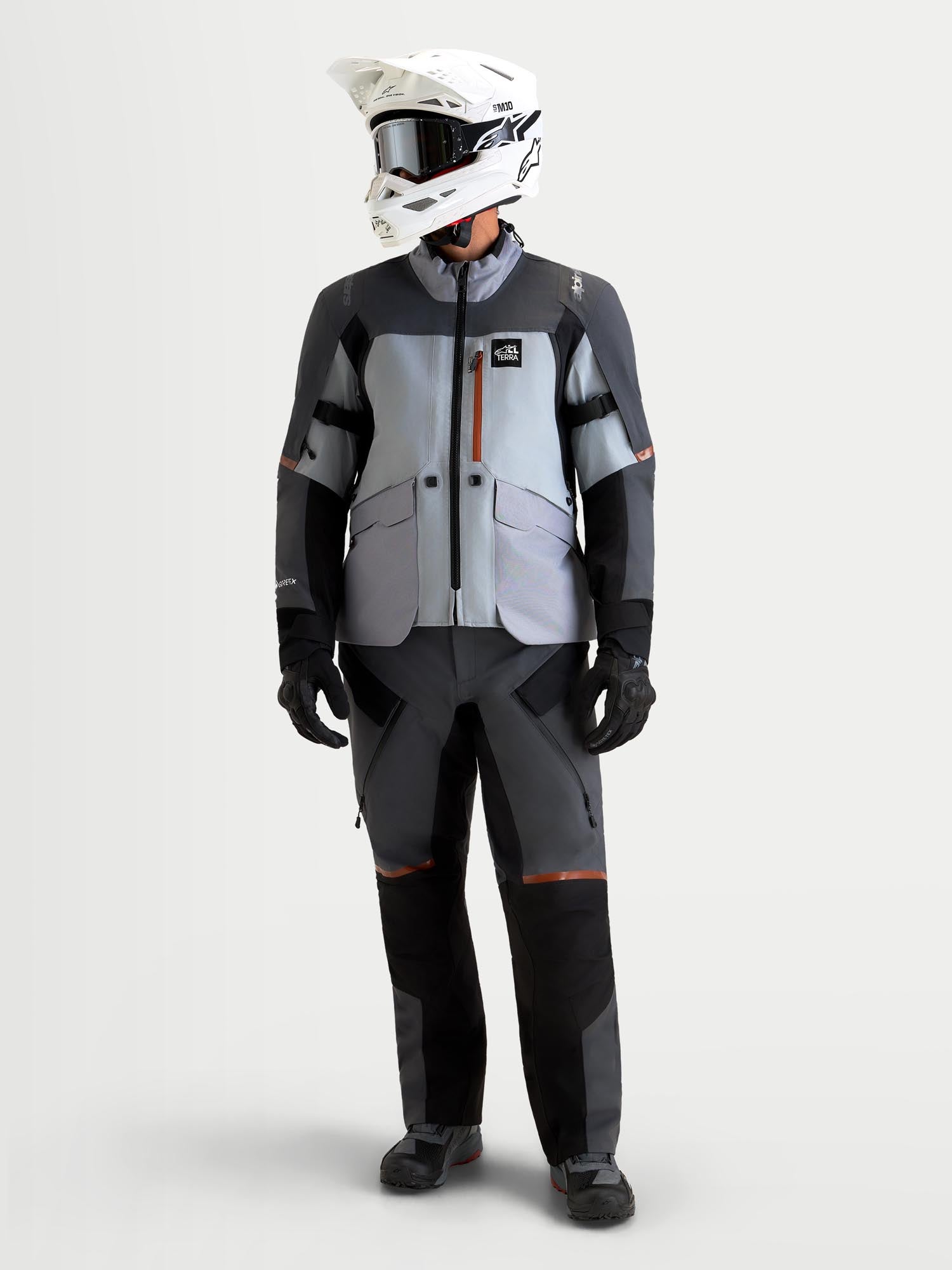 Alpinestars ST-7 V2 2L Gore-Tex wasserdichte Motorrad Textiljacke grau/schwarz 4XL Abbildung 3