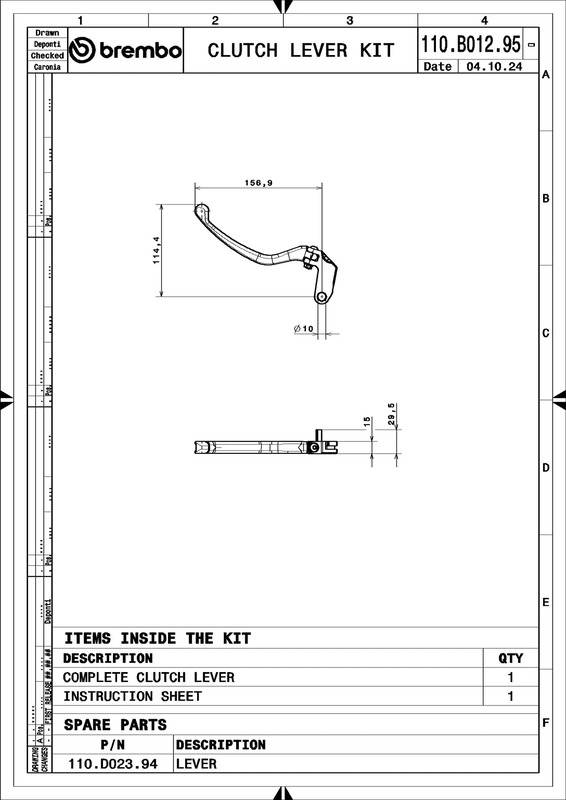Brembo S.p.A. UPGRADE RCS Style Clutch Lever Figure 5