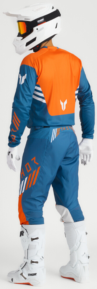 Thor Launchmode Zone Motocross trøje blå/orange XL Figur 7