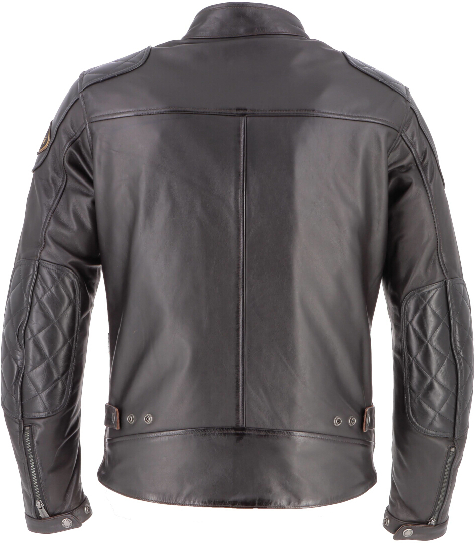 Helstons Trevor Motorrad Lederjacke braun/schwarz XL Abbildung 2