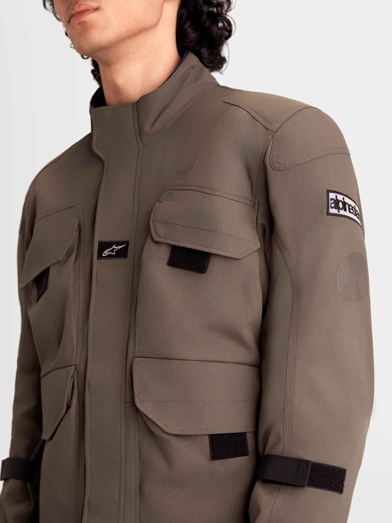 Alpinestars Altan Drystar Giacca tessile da motocicletta impermeabile marrone/nero M Figura 8