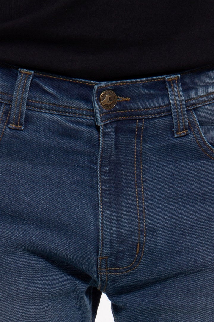 King Kerosin Kustombuilt Blue Motorcycle Textile Pants Short 44 Figure 5