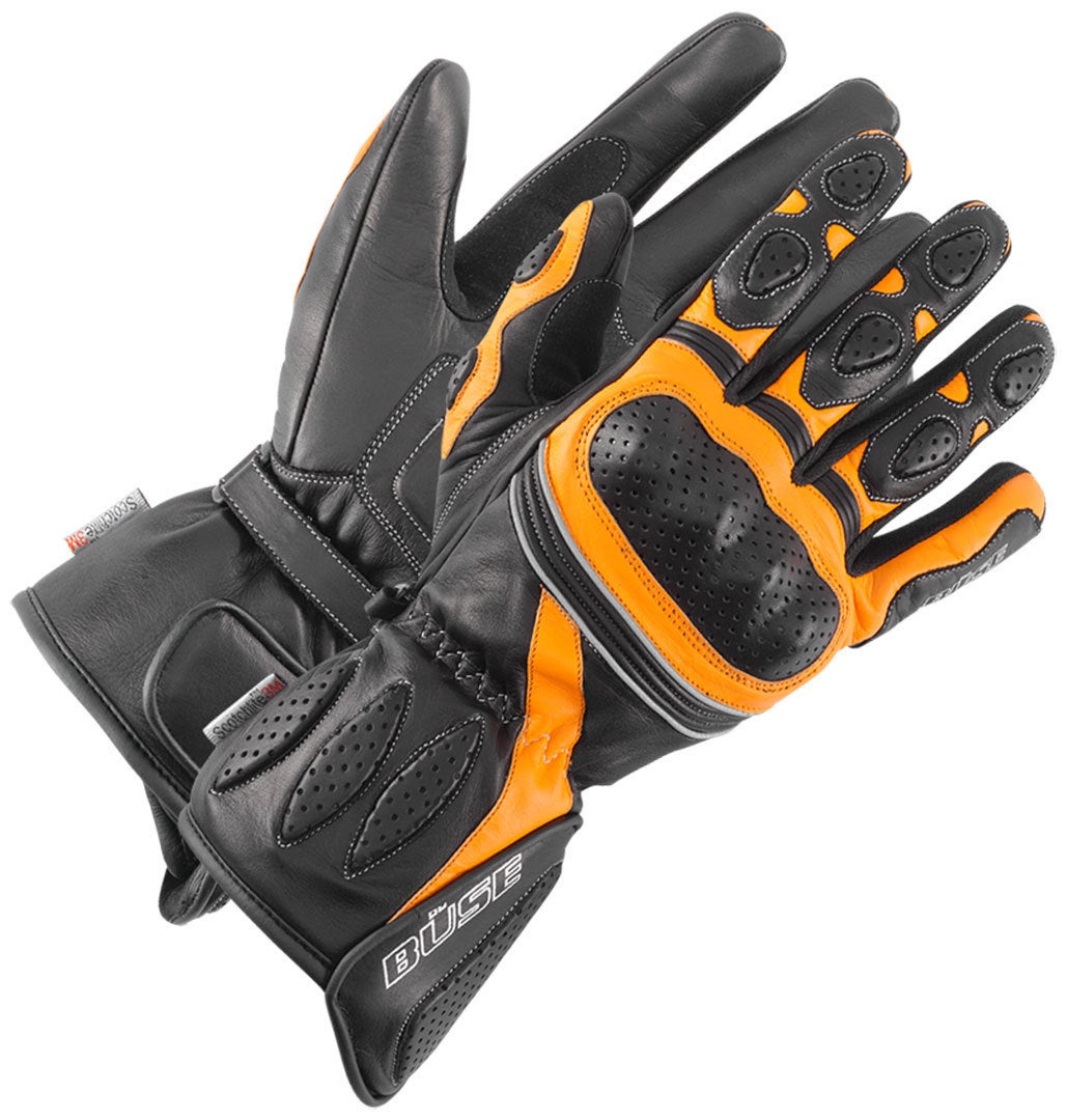 Büse Pit Lane Damer handsker sort/orange 6 Figur 1