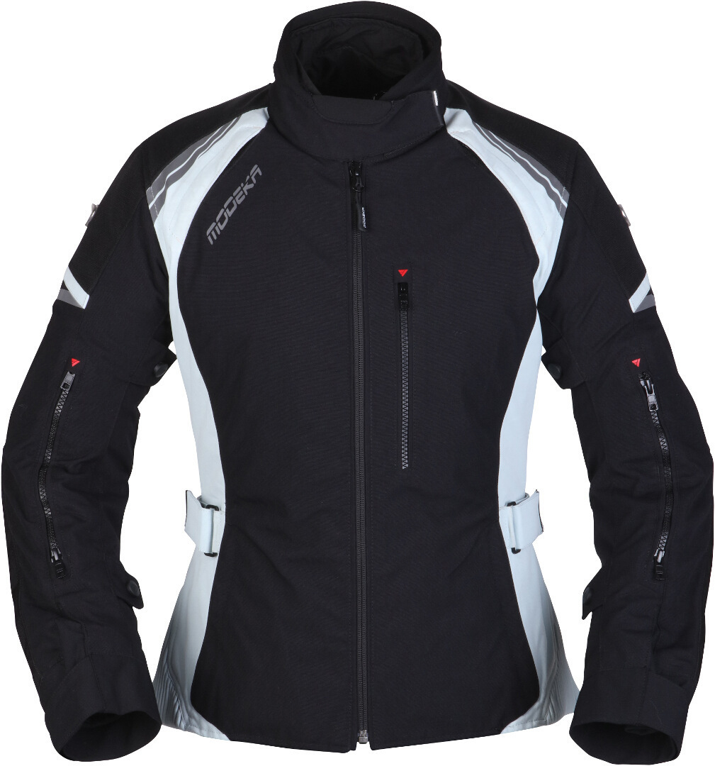 Modeka Amberly Damen Motorrad Textiljacke schwarz/hellgrau 44 Abbildung 1